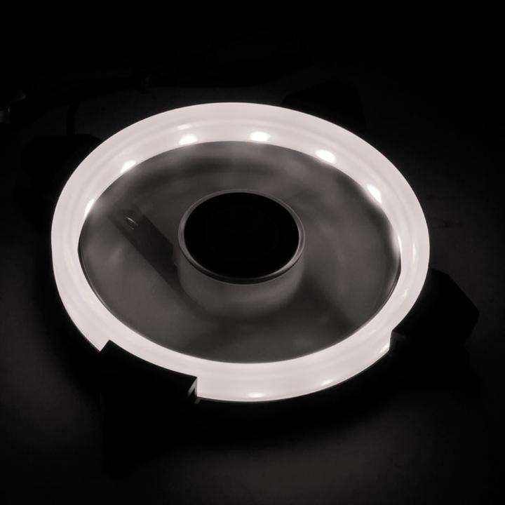 Actual product image Raijintek Iris 12 Rainbow A-RGB LED fan, set of 3 incl. controller (120 mm, 3 x)