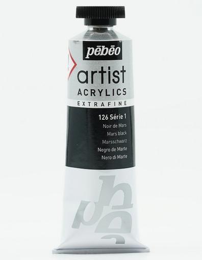 Productafbeelding Pebeo Artist Acrylics Extra Fijne Acrylverf (Mars Zwart, 37 ml)