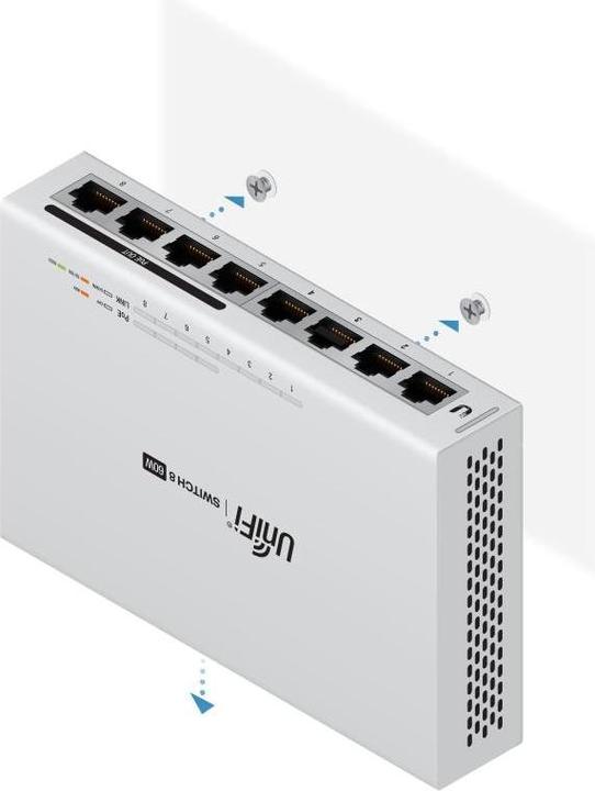 Actual product image Ubiquiti Unifi Switch US-8-60W-5 Set:8 Port (8 Ports)
