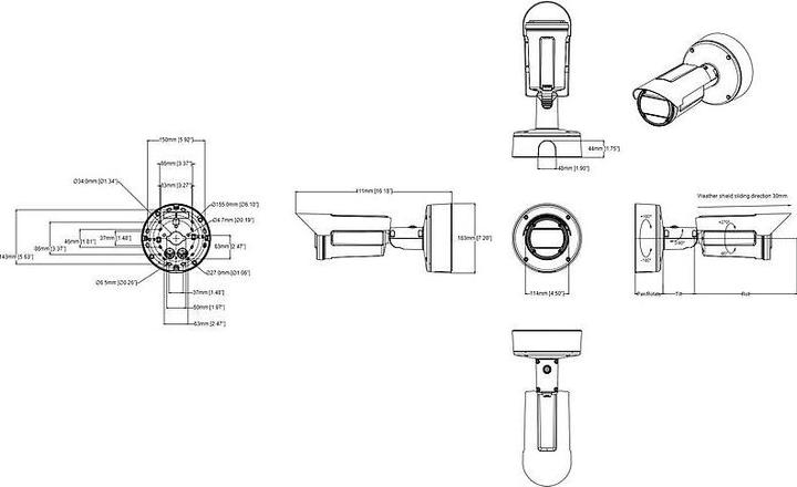 Valori nutrizionali e ingredienti Axis Q1806-LE (2880 x 1620 Pixels)