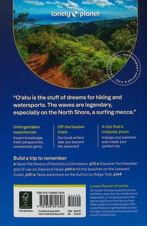 Produktbild Honolulu Waikiki & Oahu (Englisch, Lonely Planet, 2024)