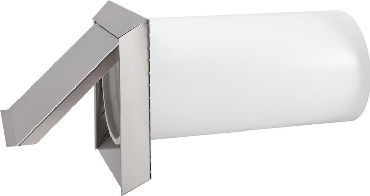 Produktbild IKM Rundrohr Mauerkasten mit Aussenklappe selbstschliessend Edelstahl, System 150