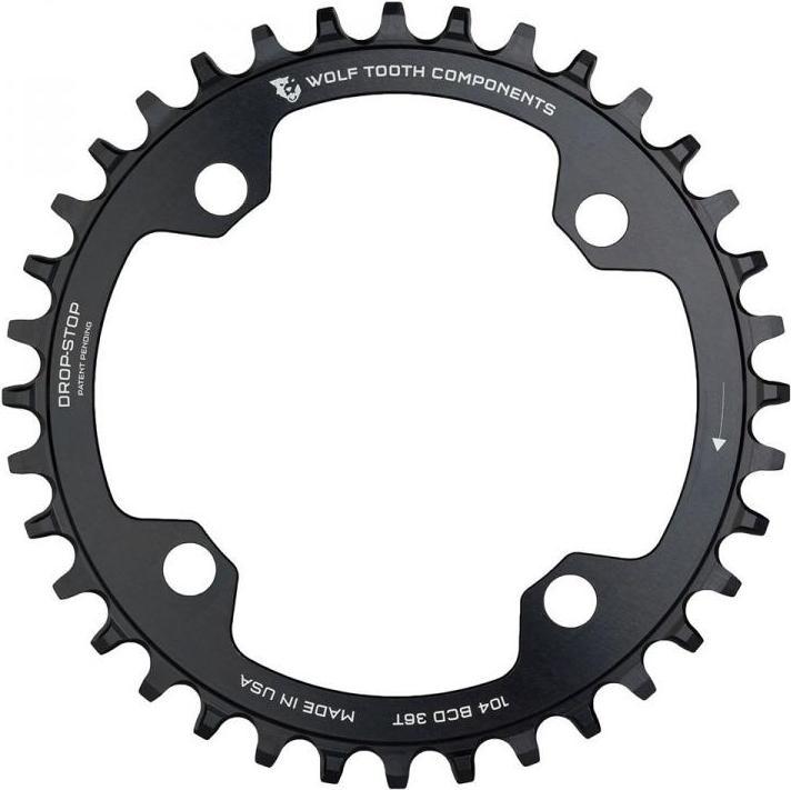 Actual product image Wolf Tooth Chainring, 104 BCD, 34 t., black (104)