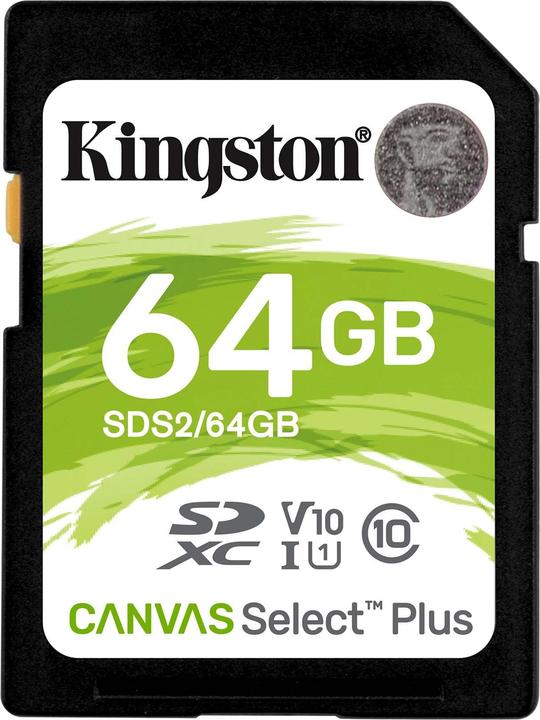 Kingston Canvas Select Plus (64 GB, SDXC, U3, UHS-I)