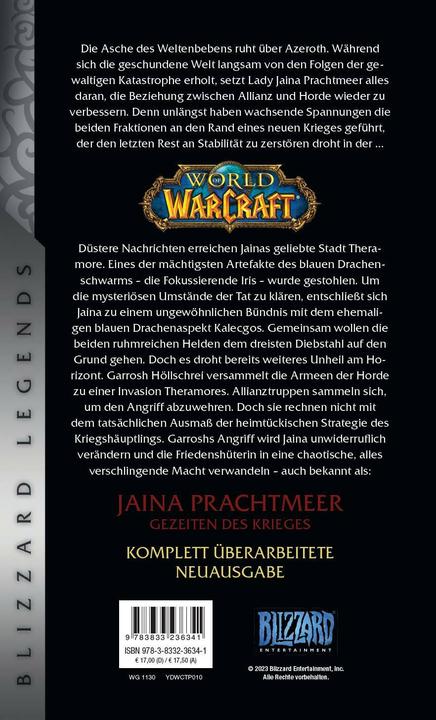 Produktbild Panini World of Warcraft: Jaina Prachtmeer - Gezeiten des Krieges (Deutsch, Christie Golden, Mick Schnelle, 2018)