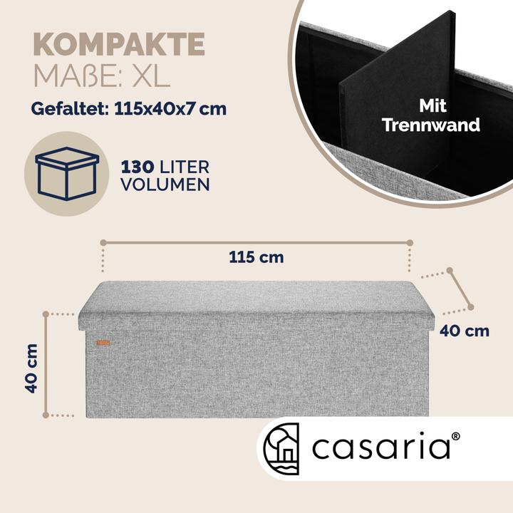 Actual product image Casaria Chest of seats (115 cm)