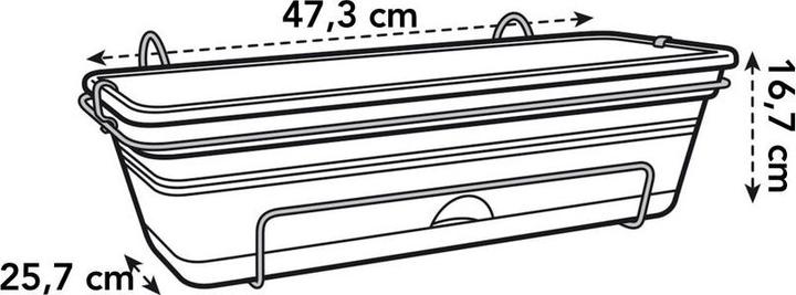 Produktbild Elho Green Basics Balkonkasten Allin1 (49 cm)