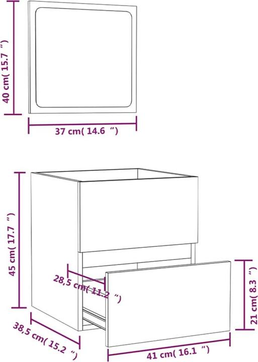 Image du produit VidaXL Kathrin (41 x 38.5 x 45 cm)