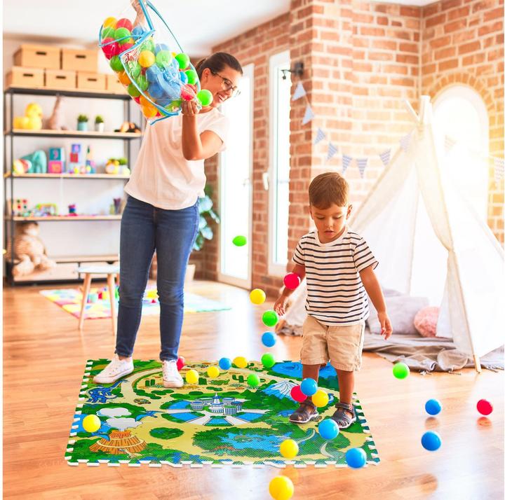 Image du produit Relaxdays Tapis-de-jeu Dinosaure (31 x 31 x 1 cm)