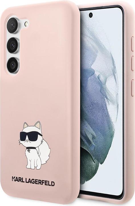 Actual product image Karl Lagerfeld KLHCS23SSNCHBCP S23 S911 hardcase pink/pink Silicone Choupette (Samsung Galaxy S23)