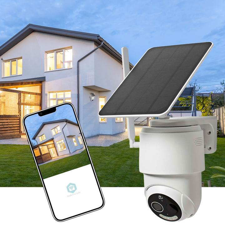 Immagine prodotto Nedis SmartLife Outdoor Camera | 4G | Full HD 1080p | Pan tilt | IP65 | Cloud Storage (opzionale) / micr (1920 x 1080 Pixels)