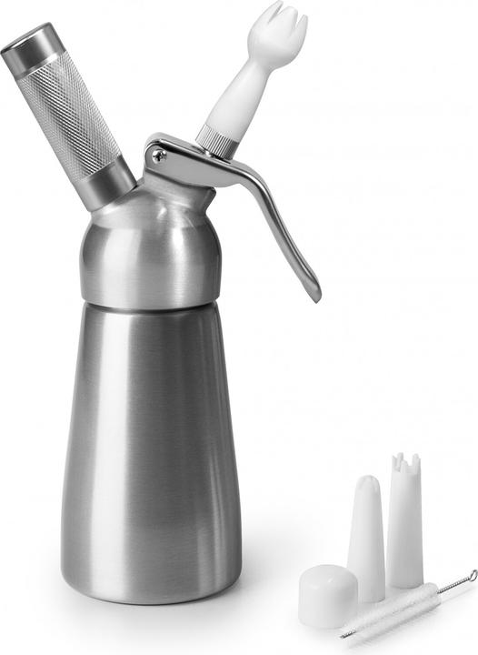 Ibili Sahnesyphon silbrig Sifones-Alu 0,25 Liter Ideal für die Zubereitung von Sahne, Sossen und Espumas