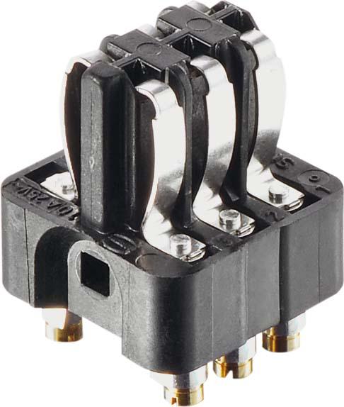 Produktbild Harting 09 70 006 2813 Fjederindsats Han® Staf 6 Skruer 1 stk