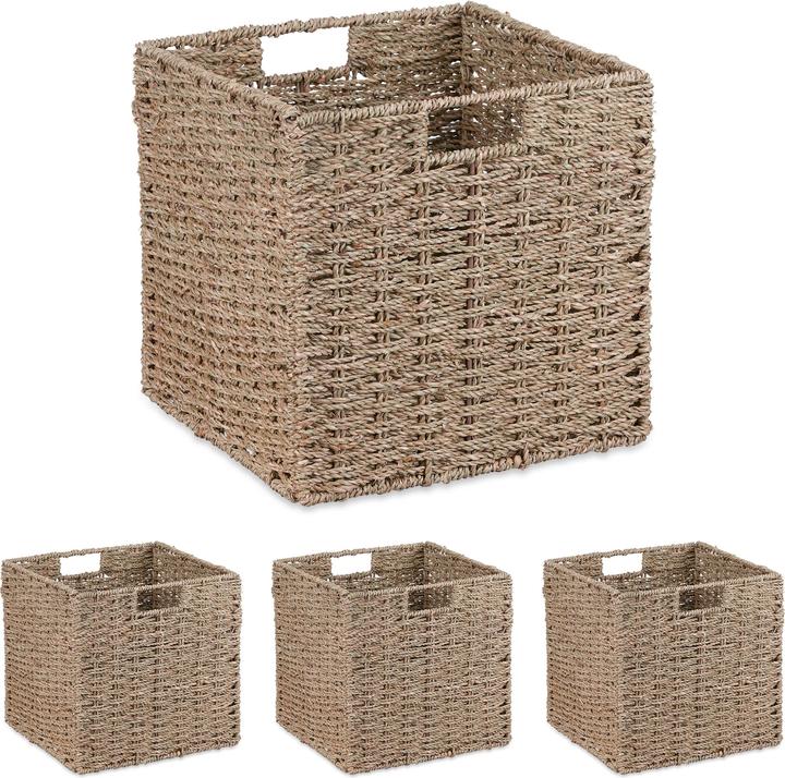 Immagine prodotto Relaxdays Set di cesti decorativi (1 x, 30 x 30 x 30 cm)