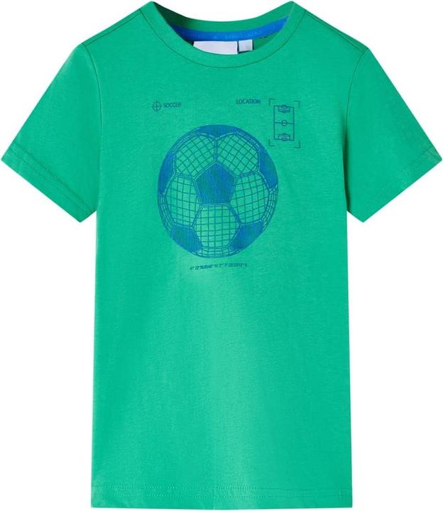 VidaXL Kinder-T-Shirt Grün 92,Material: 100 % Baumwolle,Farbe (92)