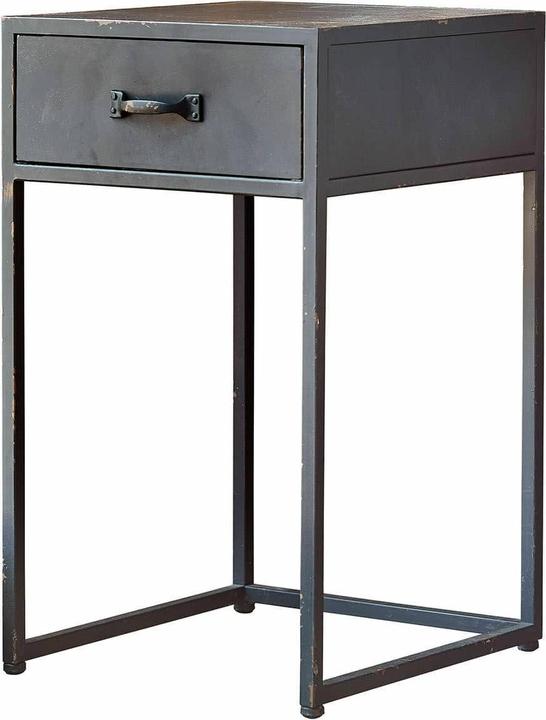 Produktbild Loberon Nachttisch Lysandor antikschwarz (60 x 40 x 35 cm)
