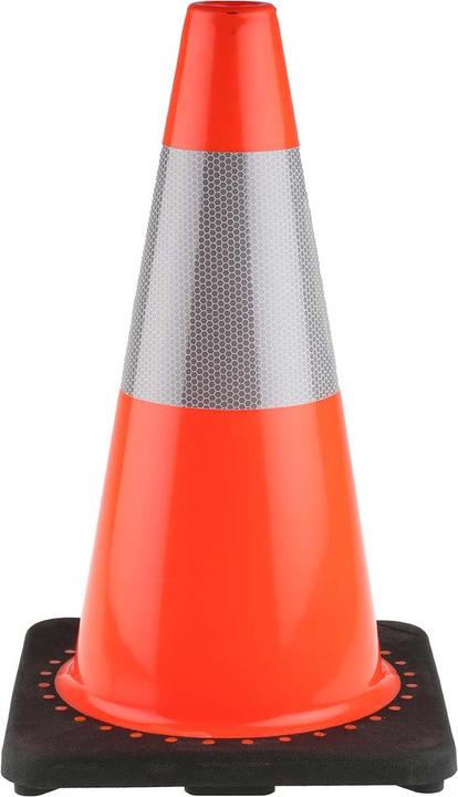Rs Pro Rubberen voet Verkeerskegel, 45cm