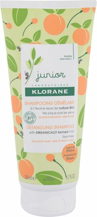 Actual product image Klorane Junior Peach (200 ml, Liquid shampoo)