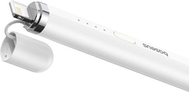 Image du produit Baseus Stylet actif Smooth Writing Series avec chargement sans fil, lightning (Blanc)