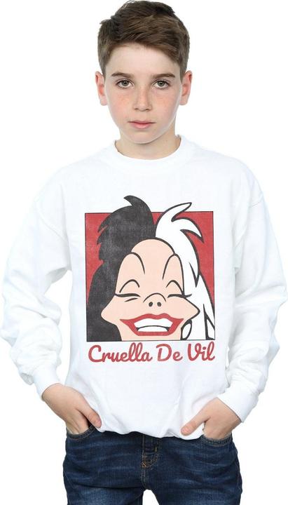 Immagine prodotto Disney Cruella De Vil Cropped Head Felpa Ragazzi (140, 146)