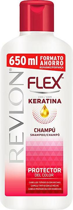 Produktbild Revlon Professional FLEX KERATIN shampoo dyed&highlighted hair 650 ml (650 ml, Flüssiges Shampoo)