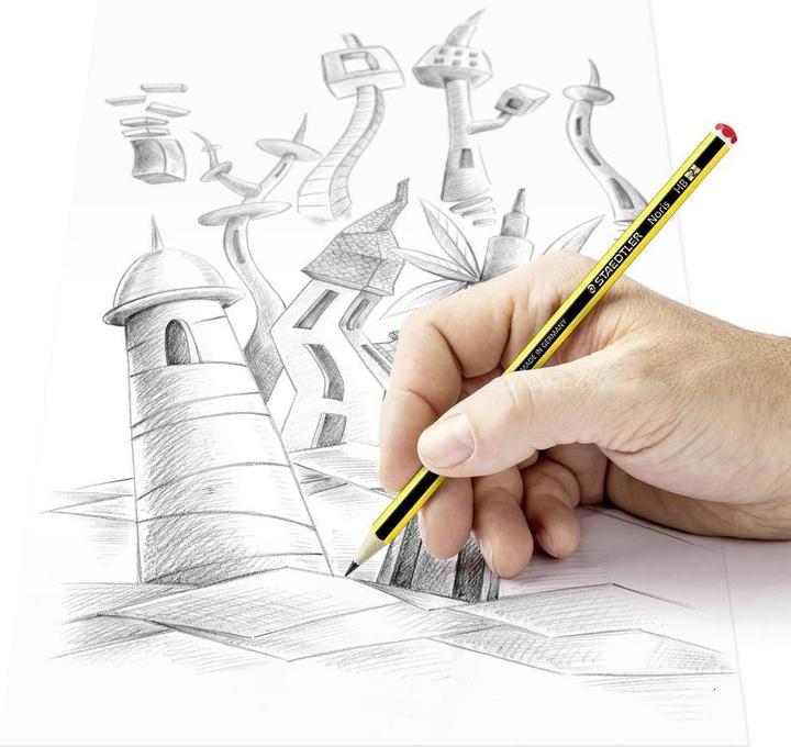 Actual product image Staedtler Noris 120 pencil blister card with 10 HB pencils (2 mm, HB, 10 x)