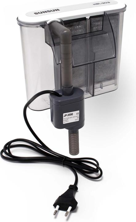 Produktbild SunSun HBL-303 Hang on Filter Anhängefilter 350 L/h bis 40 L Aquarium Filter (40 l, Süsswasser, Salzwasser)