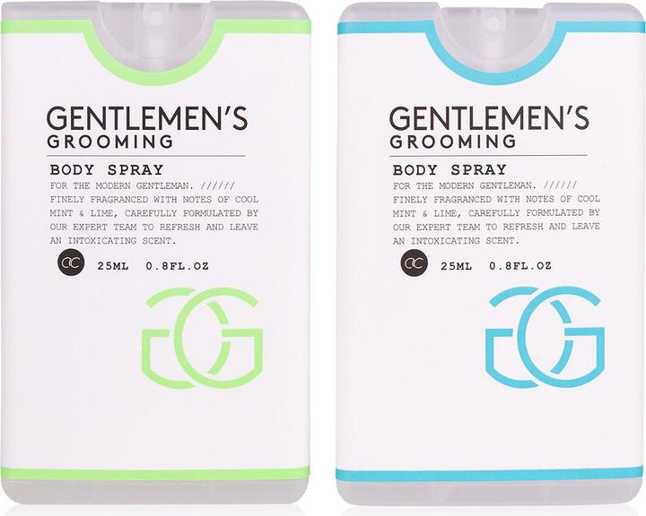 Image du produit Accentra Spray pour le corps GENTLEMEN'S GROOMING en bouteille (format carte de crédit), 25ml, parfum : Cool (Brume corporelle, 25 ml)