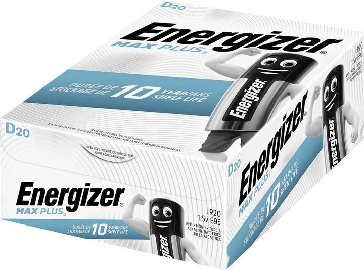 Produktbild Energizer Max Plus (20 Stk., D, 16000 mAh)