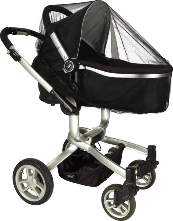 Produktbild Kik Moskitonetz elastisches Insektenschutznetz für Kinderwagen universal 140cm schwarz