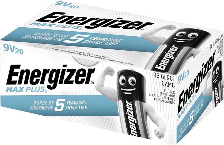 Immagine prodotto Energizer Max Plus (20 pz., 9V Block)