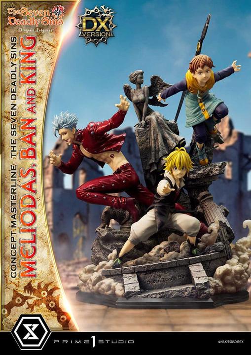 Produktbild Prime 1 Studio Seven Deadly Sins Concept Masterline Series Statue Meliodas, Ban and King Deluxe Version 55 cm