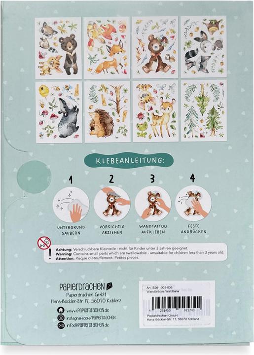 Immagine prodotto Papierdrachen Animali della foresta (22 x 30 cm)