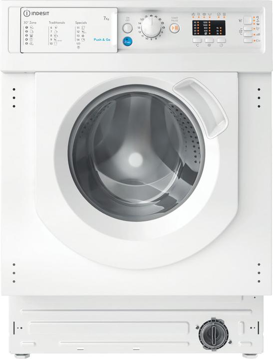 Actual product image Indesit BI WMIL 71252 EU N front loading washing machine 7 kg 1200 rpm White (7 kg, Left, EU plug)