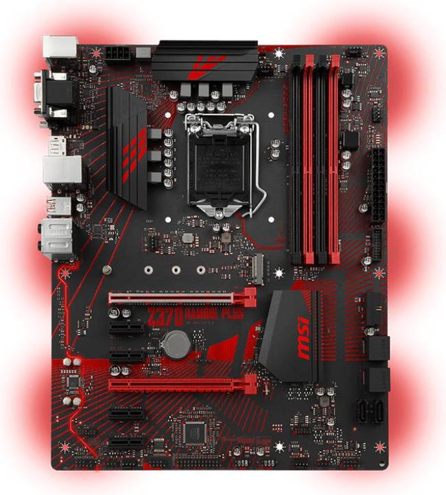 Actual product image MSI Z370 Gaming Plus (LGA 1151, Intel Z370, ATX)