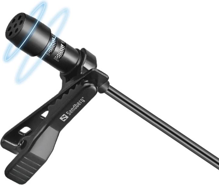Actual product image Sandberg Streamer USB Clip Microphone