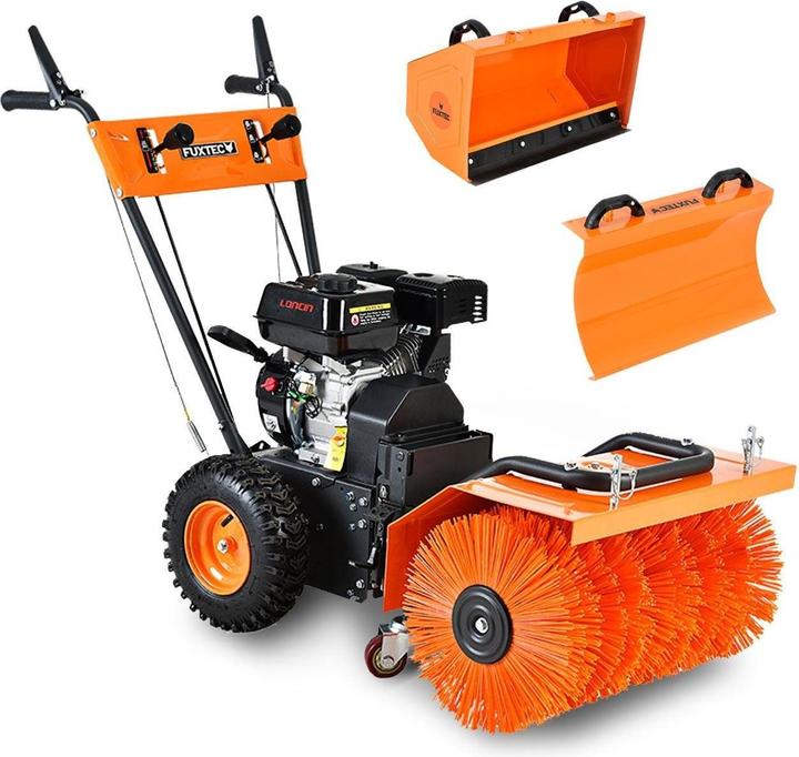 Immagine prodotto Fuxtec Benzin Kehrmaschine Set mit Schneeschild und Schaufel