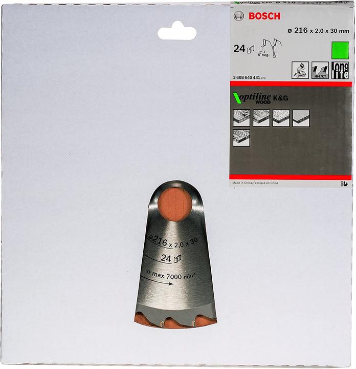 Actual product image Bosch Professional Zubehör PRO Wood circular saw blade, 216 x 2 x 30 mm