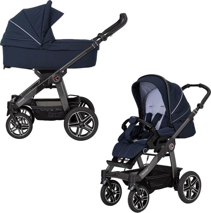 Actual product image Hartan Racer GTS with handbrake and folding carrycot