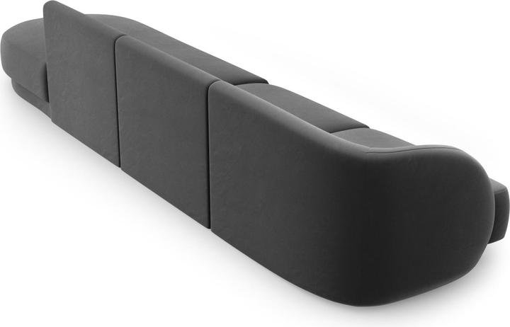 Actual product image Micadoni Right Velvet Sofa, "Miley", 4 Seats, 323x90x70Made in Europe (2 person sofa, 3-seater, 4-seater)