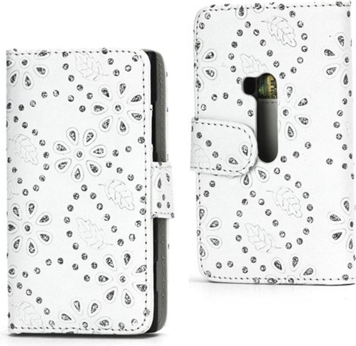 Produktbild König Design Handyhülle Strass für Handy Nokia Lumia 920 Weiss (Nokia Lumia 920)