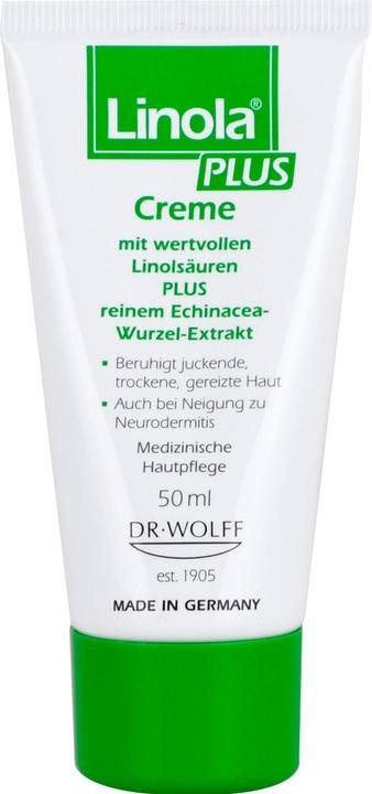 Dr. Wolff Linola plus Creme beruhigt juckende, trockene und gereizte Haut, 50 ml Creme (50 ml, 24h Creme)