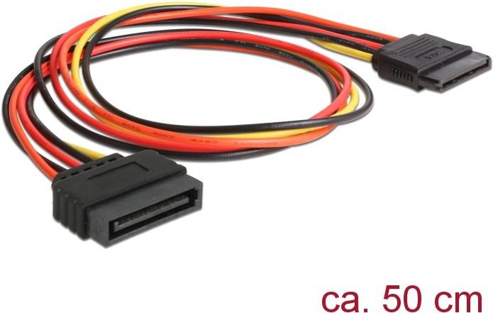 Actual product image Delock SATA power extension cable