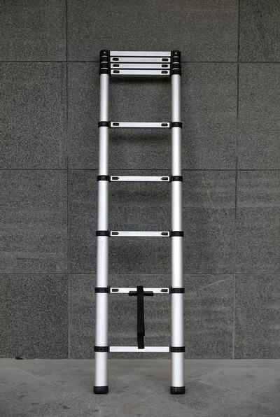 Produktbild CarTech Teleskopleiter 2.6m 1-tlg. Aluminium (Anlegeleiter, 48 cm)