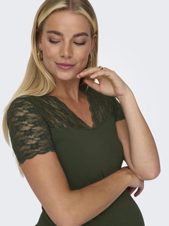 Image du produit Only Maternity Robe curvy à col en V et manches courtes (3XL)