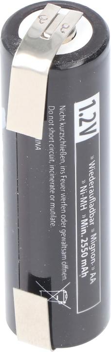 Produktbild AccuCell 2550mAh Akku passend für PHILIPS Rasierer Akku 5810XL, 5811XL, 5814XL, 5818XL, HP2750, HQ6675 (1 Stk., 2550 mAh)