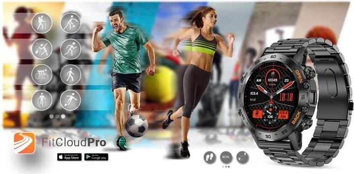 Produktbild Gravity SMARTWATCH MĘSKI GT9-2 - WYKONYWANIE POŁĄCZEŃ, CIŚNIENIOMIERZ (sg021b) (48 mm)