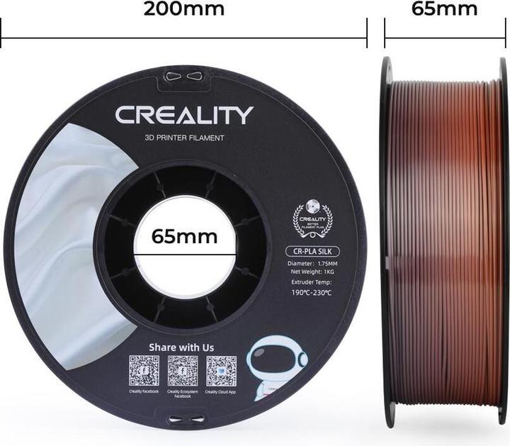 Produktbild Creality Filament PLA (PLA, 1.75 mm, 1000 g, Mehrfarbig)