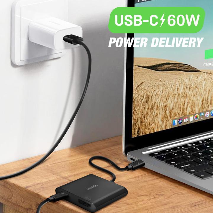 Produktbild Belkin HDMI (Typ A) — USB Typ C (USB Typ-C, 19.15 cm)