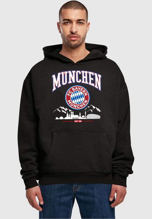 Actual product image FC Bayern München FC Bayern Skyline for grey Ultra Heavy Hoody - 115235 (S)